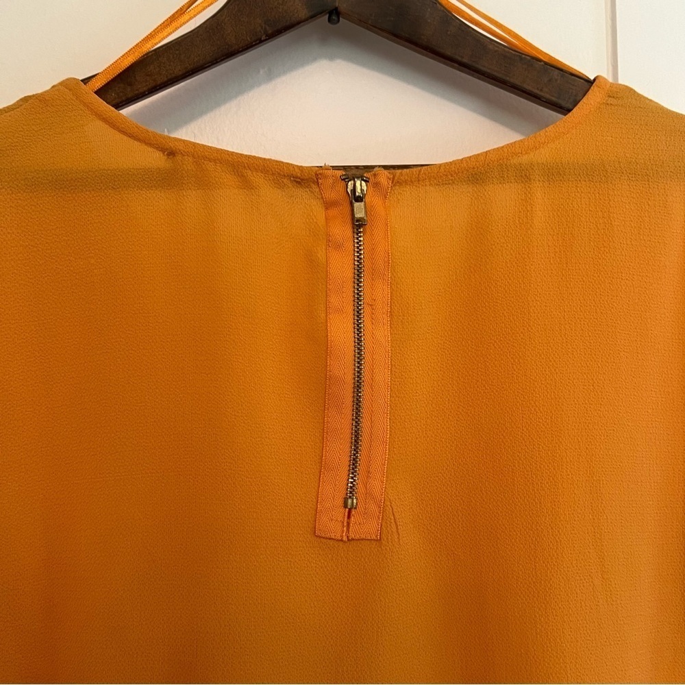 Pink Rose Women’s Medium Yellow Summer Blouse Tee - Picture 10 of 10